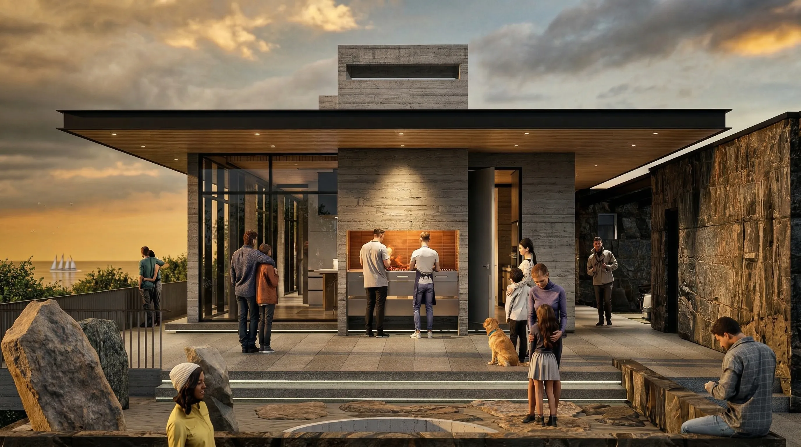Render Quincho de Casa Sanchez — PatagoniaBIM